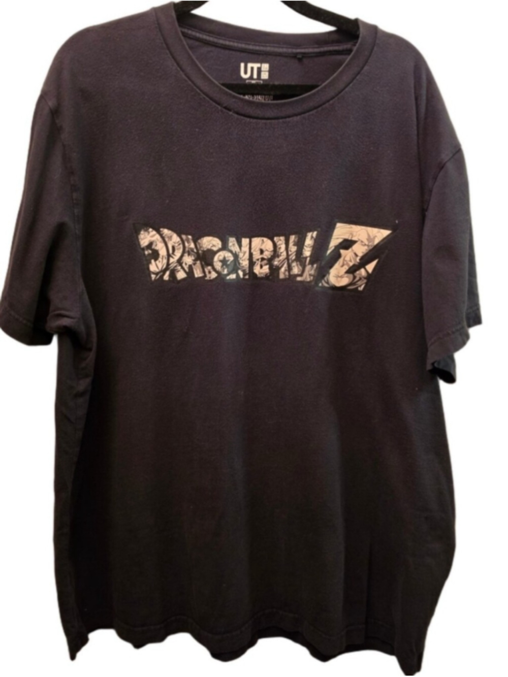 Dragon Ball Z Uniqlo UT Anime Graphic T-Shirt Oversized Black XL Goku Vegeta